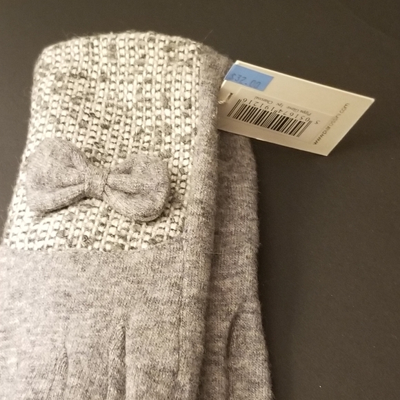 Wool blend charcoal Pippa gloves - Picture 4 of 4